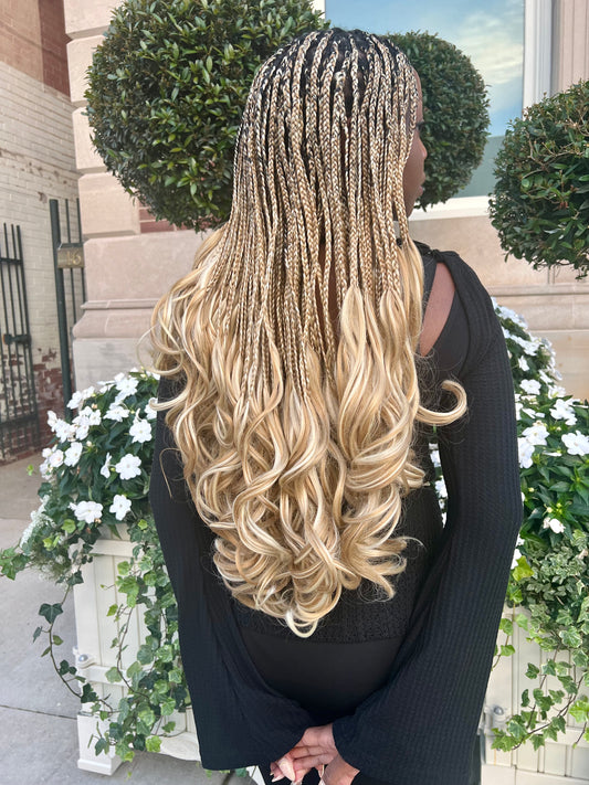 Color 27 French curl braids