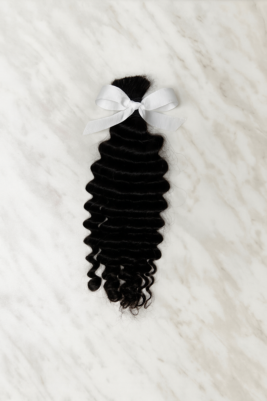 Deep Wave Bulk Human Hair for Boho Braids – Curly Braiding Hair Extensions