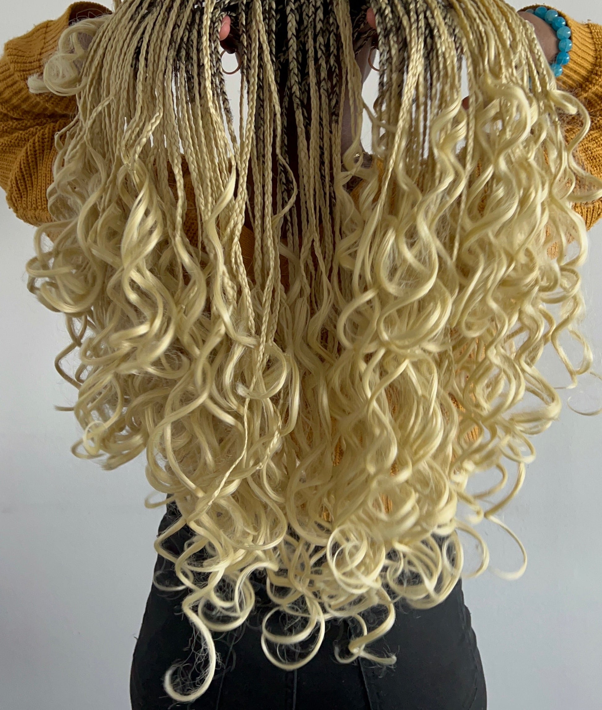 French curls braids